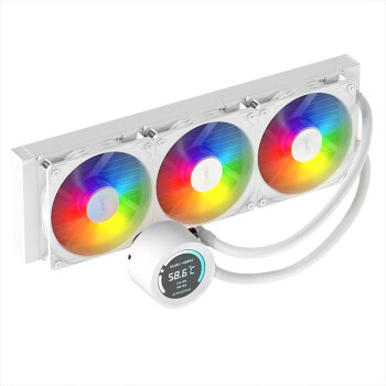 愛國者（aigo）SX360ARGB版白色數(shù)顯屏一體式CPU