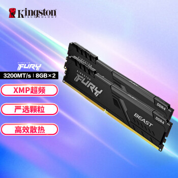 金士頓(Kingston)FURY16GB(8G×2)套裝D